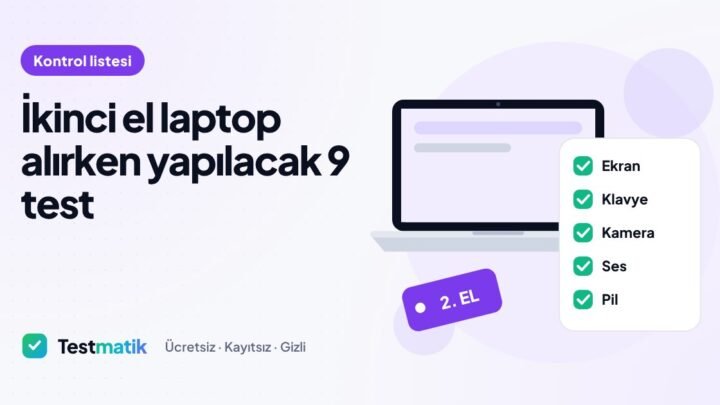 ikinci el laptop kontrol
