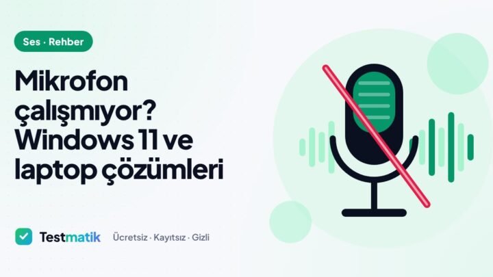 mikrofon calismiyor